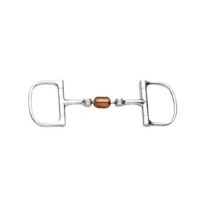 Korsteel Single Copper Roller Mouth Dee Ring Bit