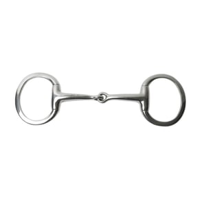 Korsteel Medium Weight Solid Mouth Eggbutt Snaffle