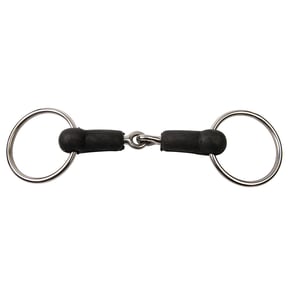 Korsteel Rubber Mouth Loose Ring Snaffle Bit