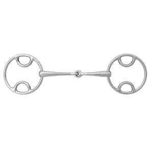 Korsteel Jointed Beval Loose Ring Snaffle Bit