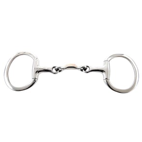 Korsteel Quarter Moon Copper Eggbutt Snaffle 5"