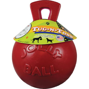 Tug-N-Toss Dog Jolly Ball 6 In