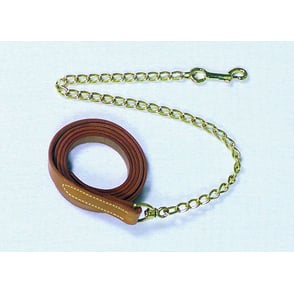 Beiler Leather Lead Shank with Chain