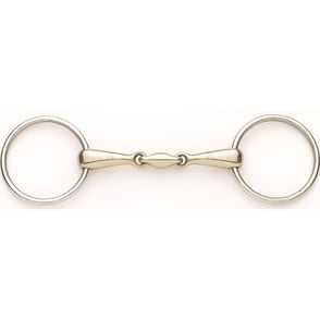 Ovation German Silver Snaffle with Stainless Rings