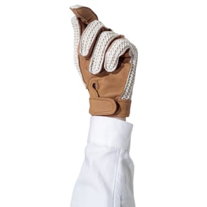 Ovation Sport Crochet Glove Velcro Wrist - Ladies