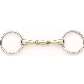 OV German Silver Snaffle 18mm with Stainless Rings