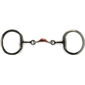 Centaur Copper Quarter Moon Eggbutt Snaffle - 5 inch