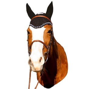 Tuff Rider Fly Bonnet with Crystal Detail - BLACK\FULL