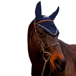 Equine Couture Fly Bonnet with Crystal Detail