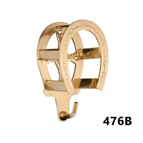 Burlingham Brass Horseshoe Rack