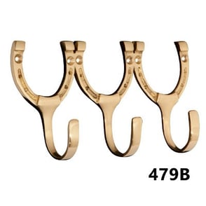 Burlingham Brass Triple Hook