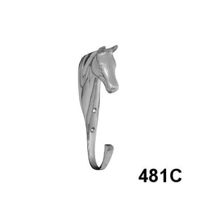 Burlingham Chrome Horse Head Hook 481C