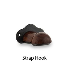 Burlingham Cast Iron w/Wood Strap Hook