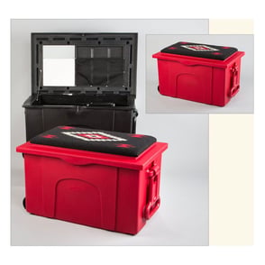 Burlingham Deluxe Western Tack Trunk - Padded Seat