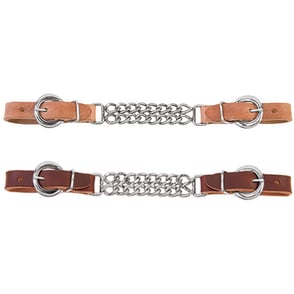 Weaver Harness Leather 4-1/4" Double Flat Link Chain Curb Strap
