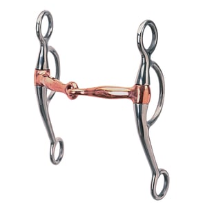 Weaver Copper Mouth Snaffle Bit with 6.75" Cheek