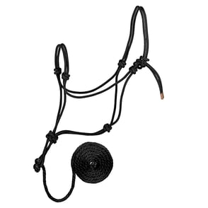Diamond Braid Rope Halter with Lead