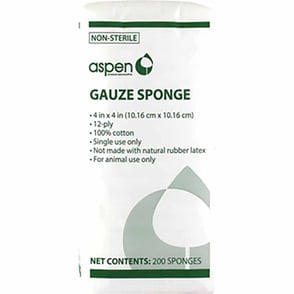 Non-Sterile 4x4 Gauze Sponge 200 Count