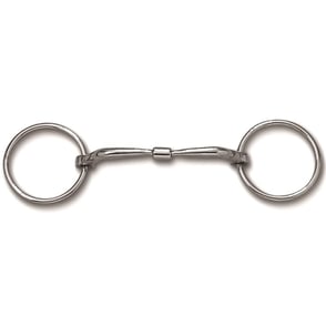 Myler Loose Ring Wide-Barrel Copper-Inlay Snaffle