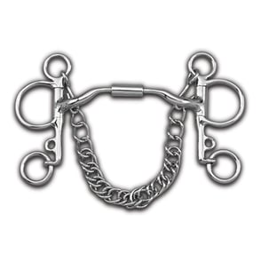 Myler Pelham w/Low Port Comfort Snaffle