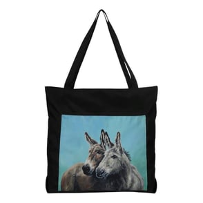 AWST Int'l Lila Donkey Friends Tote Black