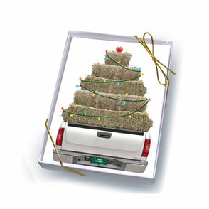 Christmas Card Box of 8: Hay Truck