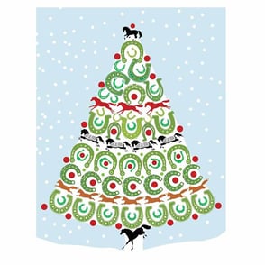 Christmas Card: Horseshoe Tree