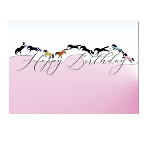 Birthday Card: Galloping Horses