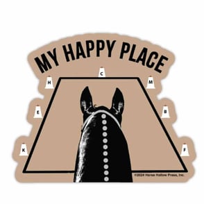3-inch Sticker: My Happy Place Dressage