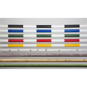 Burlingham Striped and Natural Pole Sets