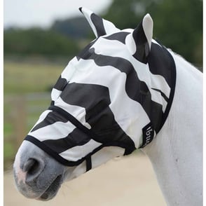 Bucas Buzz Off Zebra Extended Nose Fly Mask