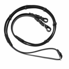 Correct Connect Sure Grip Rubber Reins with 4" Rein Stops