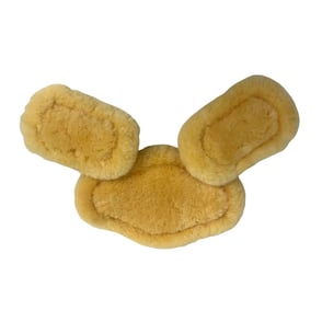 Removable Genuine Sheepskin Pads for Short Comfort Girth