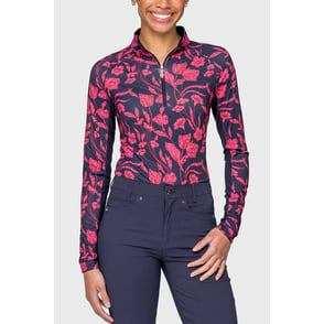 Kastel Long Sleeve Print 1/4 zip