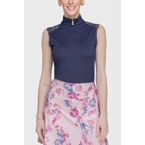 Kastel Lace Shoulder Tank Solid