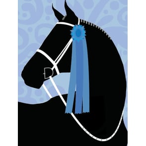 Thank You Card: Silhouette Horse