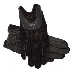 SSG Lycrochet Horseshoe Back Glove - BLACK\9