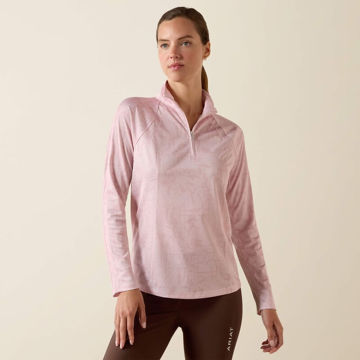 Ariat Ladies Sunstopper 3.0 1/4 Zip Baselayer