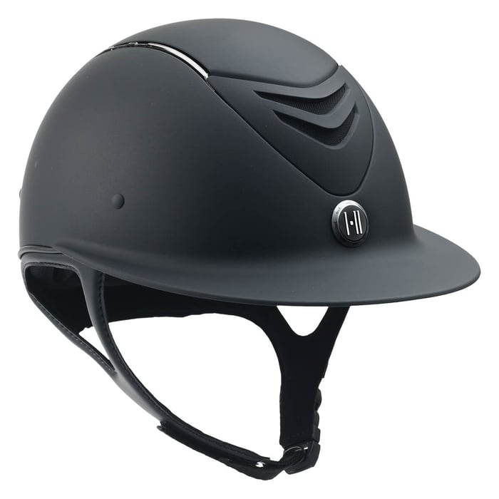 One K Defender Avance Chrome Stripe Helmet-Wide Brim