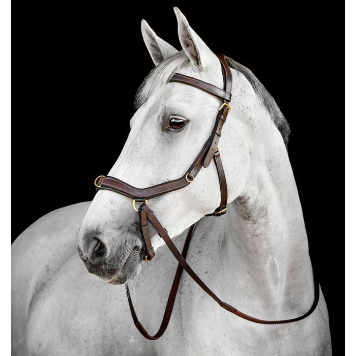 Horseware Redini Rambo Micklem Multi In Pelle Con Impugnatura In Gomma - Accessori Per Cavalli - 2