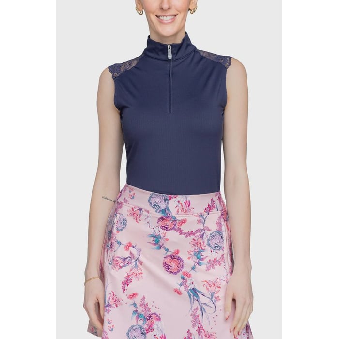 Kastel Lace Shoulder Tank Solid