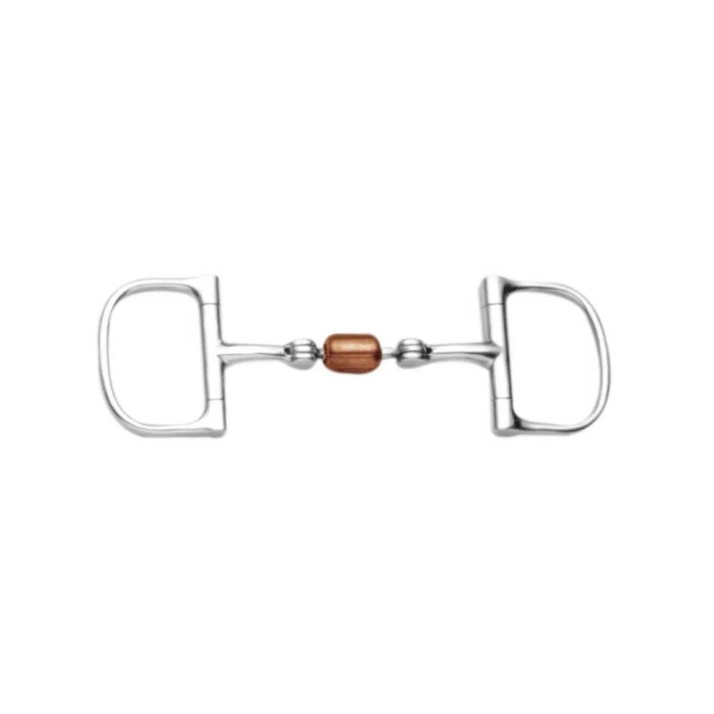 Korsteel Single Copper Roller Mouth Dee Ring Bit