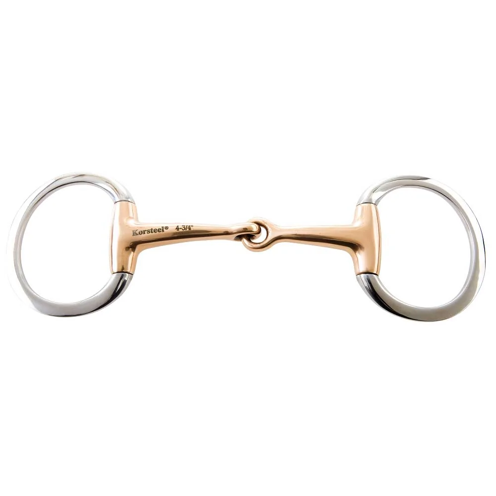 Korsteel Copper Mouth Eggbutt Snaffle Bit