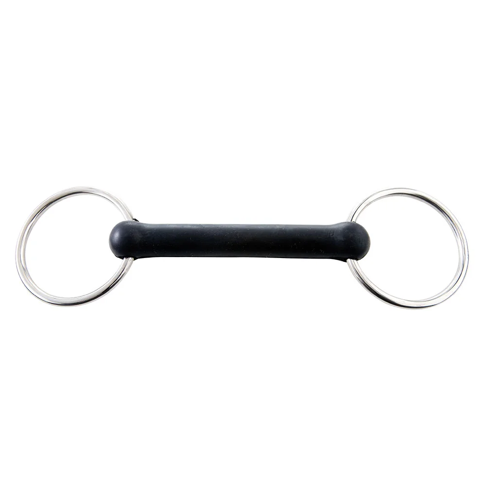 Korsteel Solid Rubber Mouth Loose Ring Mullen Bit