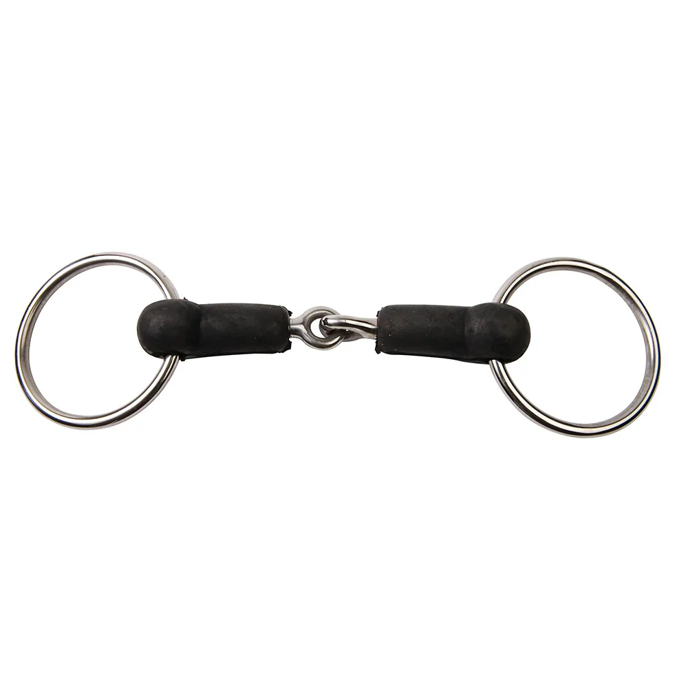 Korsteel Rubber Mouth Loose Ring Snaffle Bit