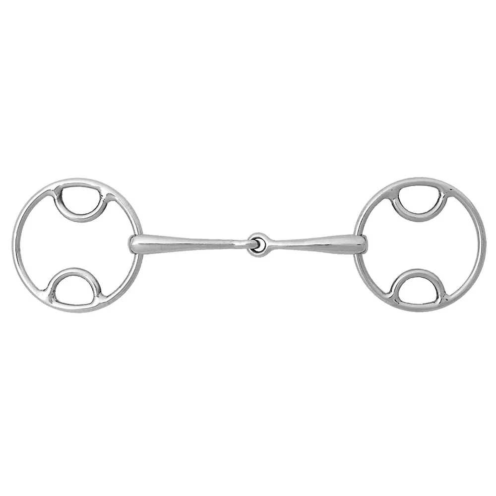 Korsteel Jointed Beval Loose Ring Snaffle Bit