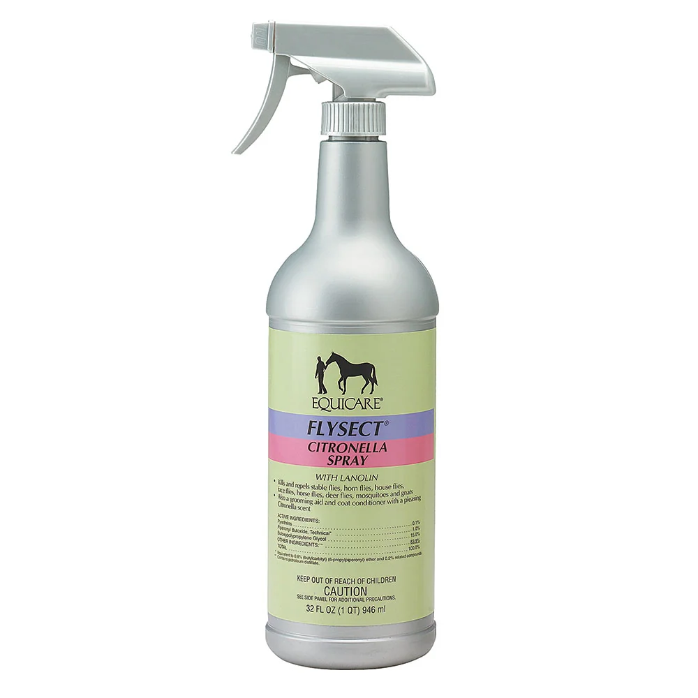 Equicare Flysect Fly Spray with Cintronella -Quart