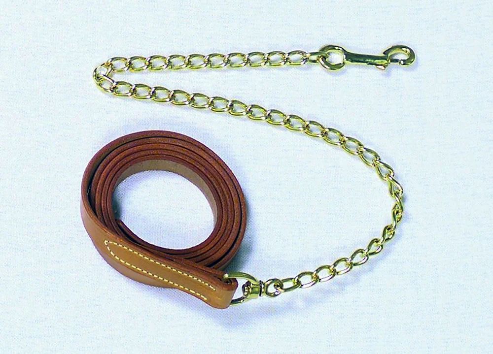 Beiler Leather Lead Shank with Chain