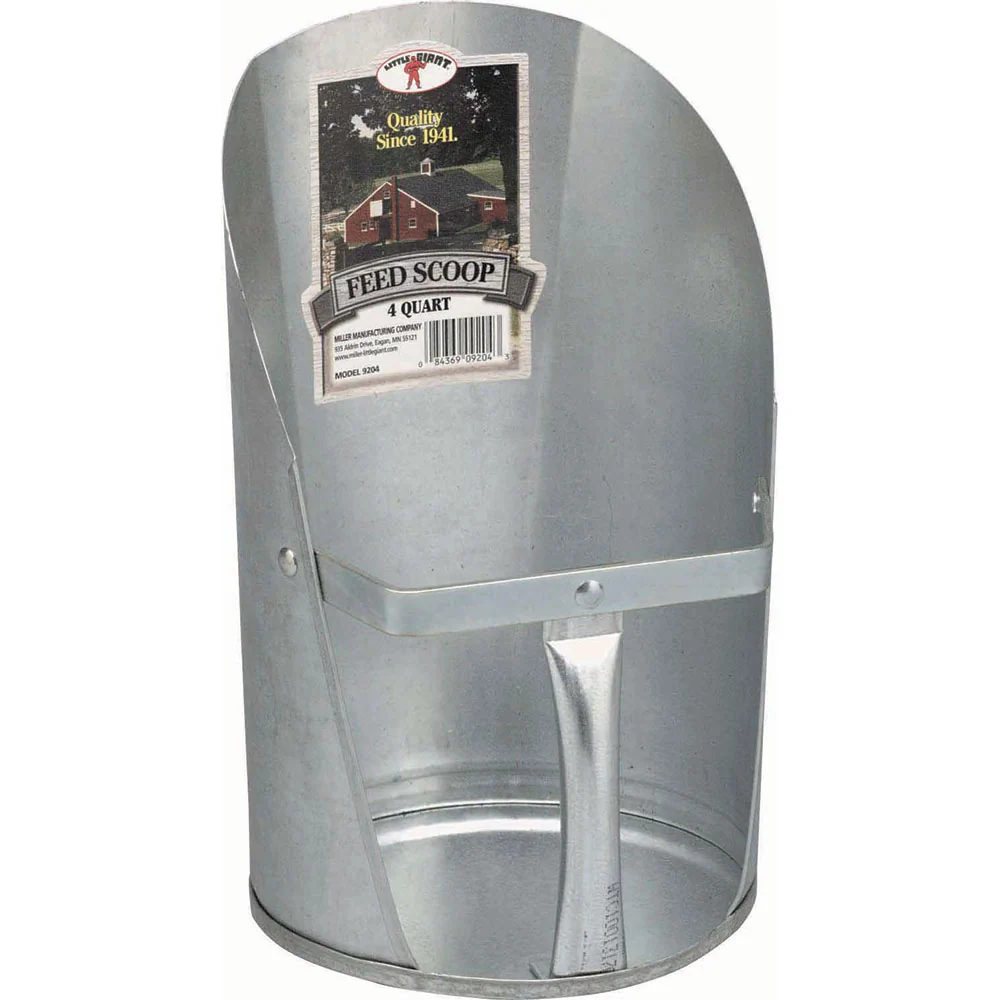 4 qt. Galvanized Feed Scoop