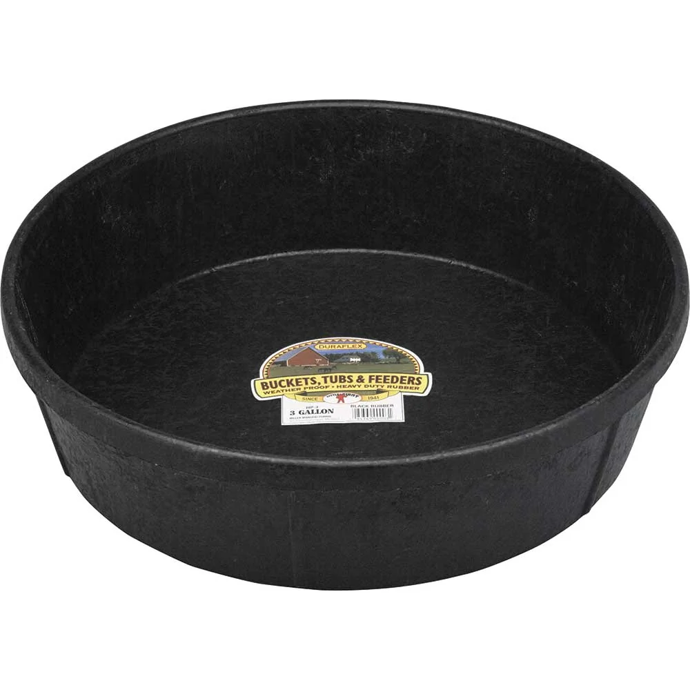 Rubber Feeder Pan 3 Gallon
